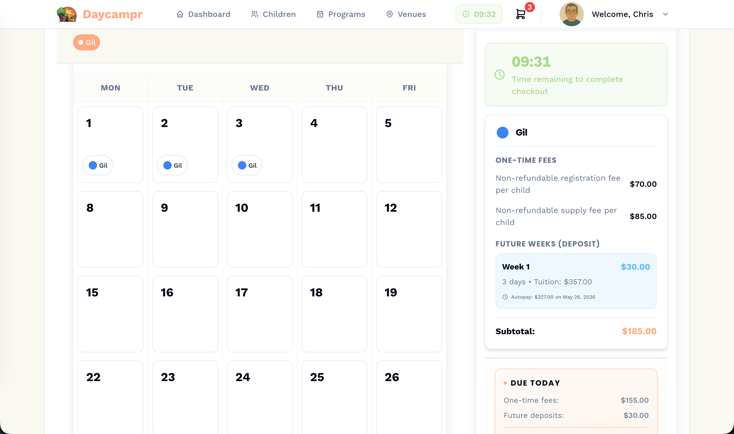 Flexible Online Registration