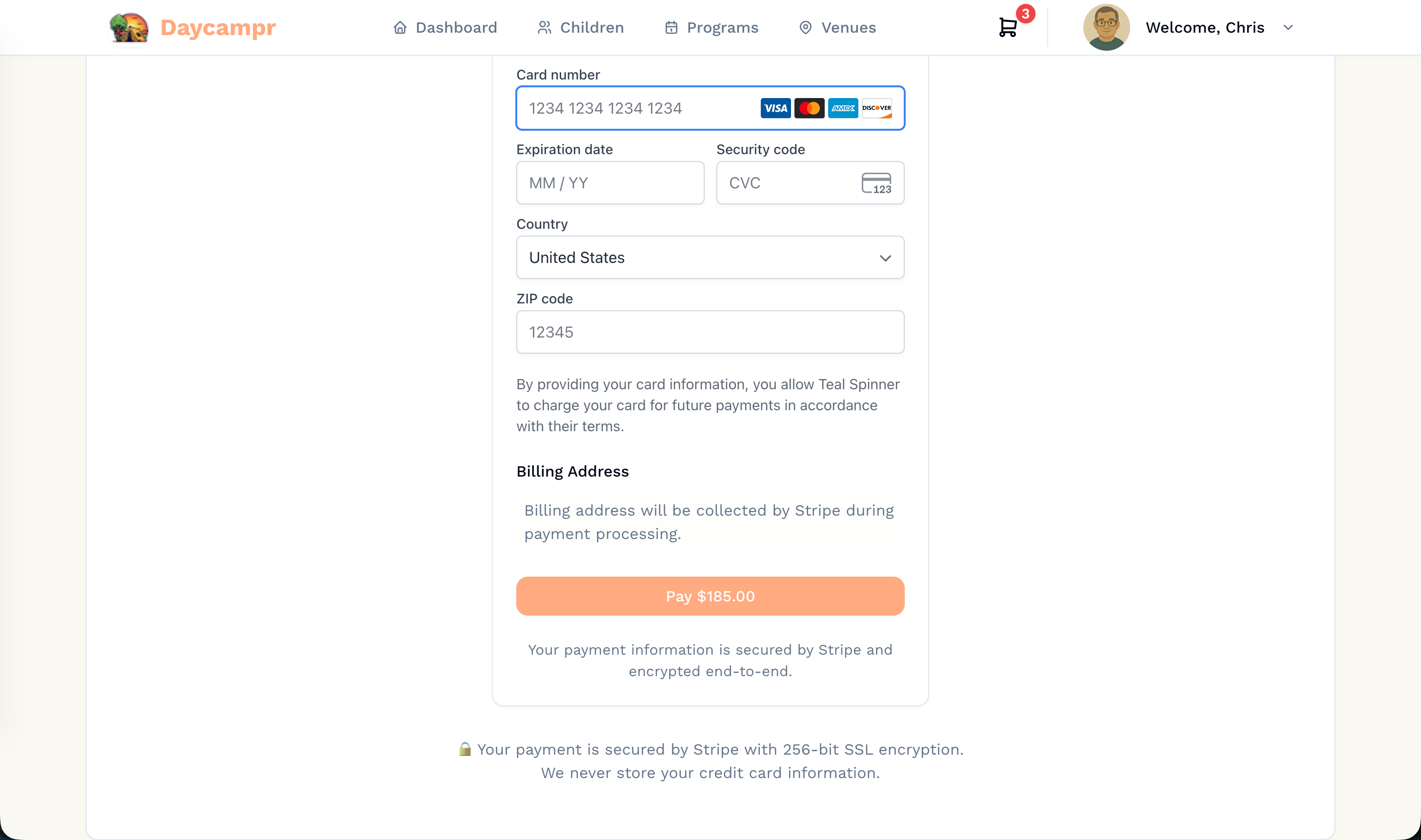 Secure Parent Portal & Payments